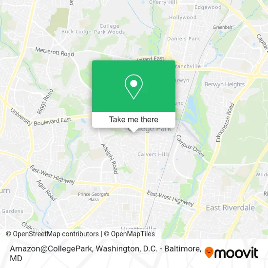 Mapa de Amazon@CollegePark