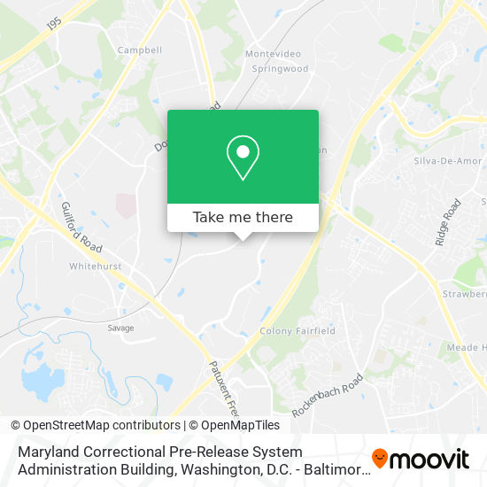 Maryland Correctional Pre-Release System Administration Building map