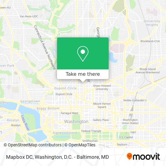 Mapa de Mapbox DC