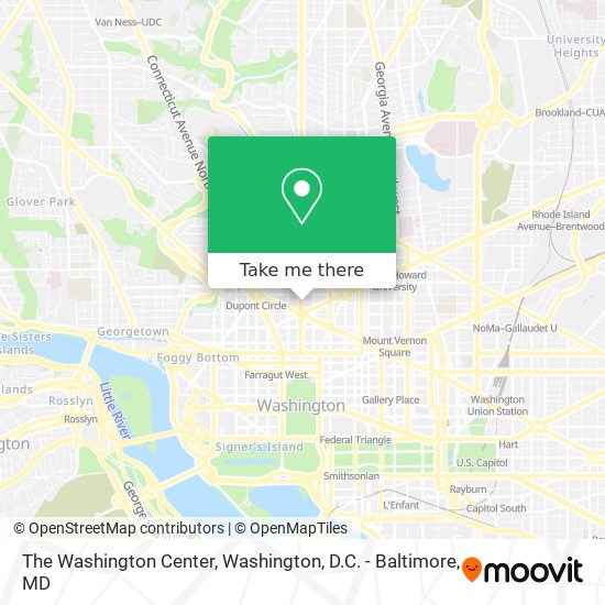 The Washington Center map