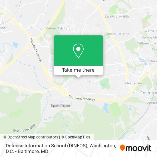 Defense Information School (DINFOS) map