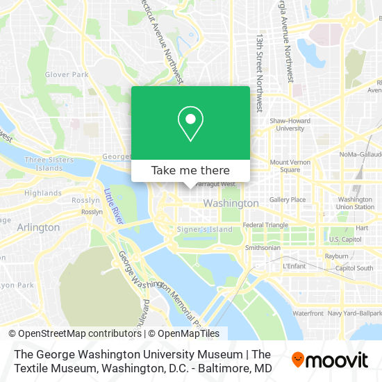 Mapa de The George Washington University Museum | The Textile Museum