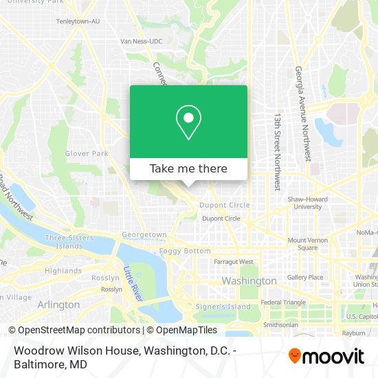 Mapa de Woodrow Wilson House