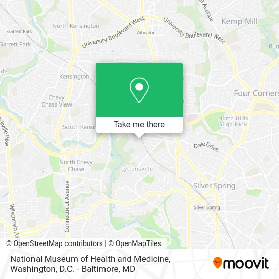 National Museum of Health and Medicine map