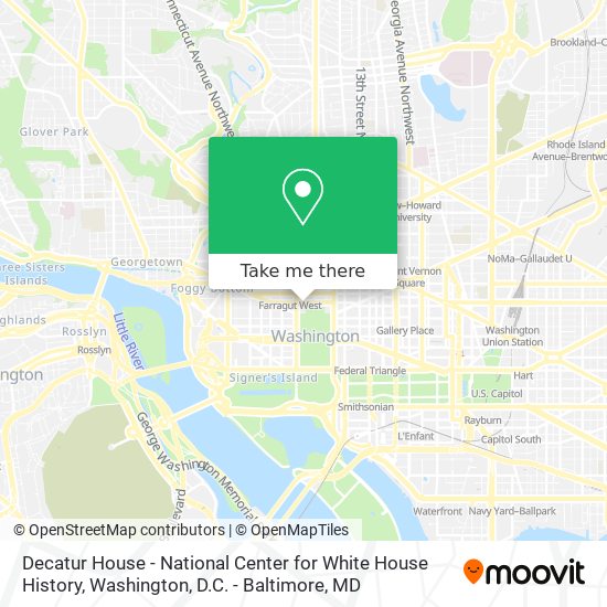 Decatur House - National Center for White House History map