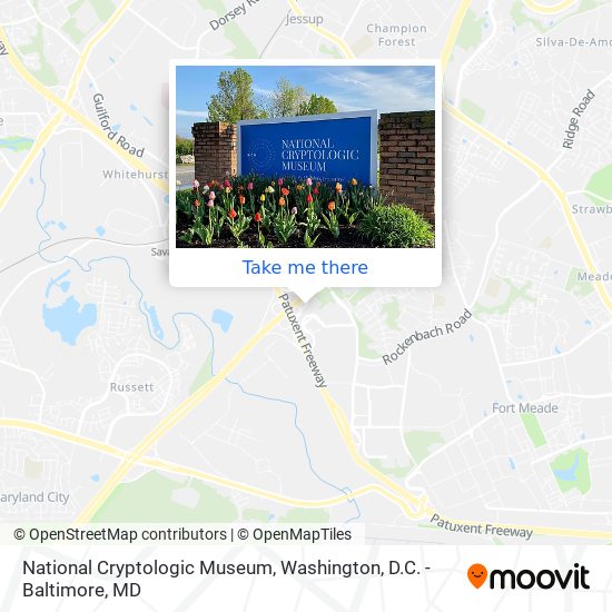 National Cryptologic Museum map