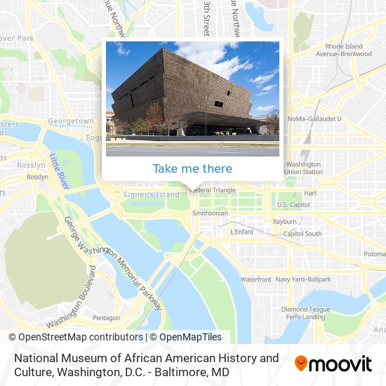 Mapa de National Museum of African American History and Culture