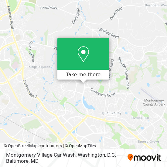 Montgomery Village Car Wash map