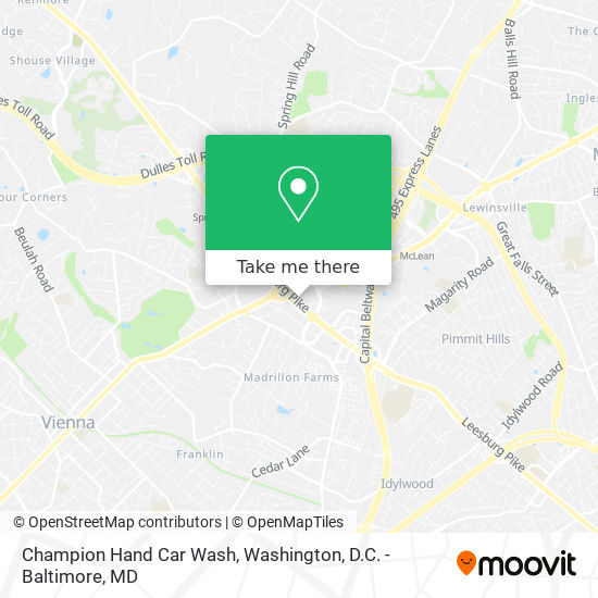 Champion Hand Car Wash map