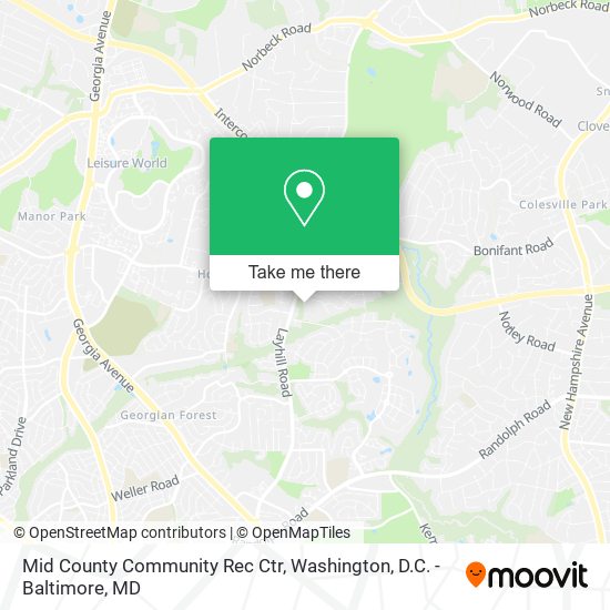 Mapa de Mid County Community Rec Ctr