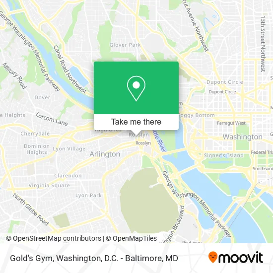 Gold's Gym map
