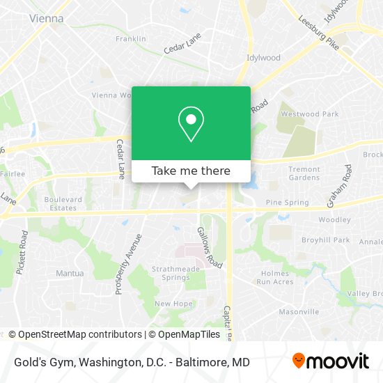 How to get to Gold's Gym in Merrifield by Bus or Metro?