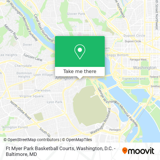 Ft Myer Park Basketball Courts map