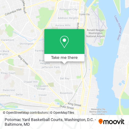 Mapa de Potomac Yard Basketball Courts