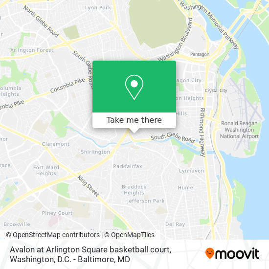 Mapa de Avalon at Arlington Square basketball court