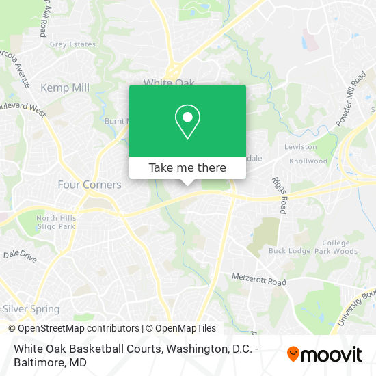 Mapa de White Oak Basketball Courts