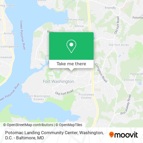 Potomac Landing Community Center map