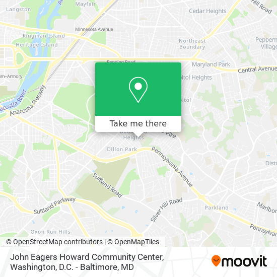 John Eagers Howard Community Center map