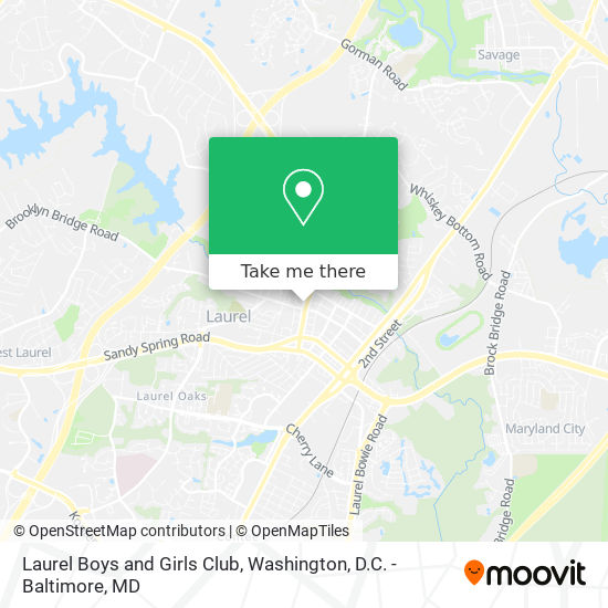 Laurel Boys and Girls Club map