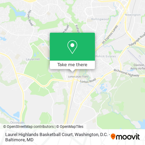 Laurel Highlands Basketball Court map