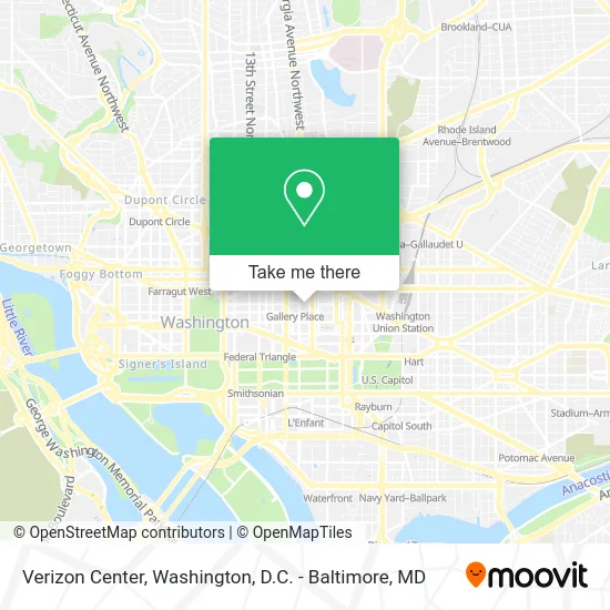 Verizon Center map