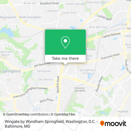 Mapa de Wingate by Wyndham Springfield