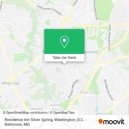 Mapa de Residence Inn Silver Spring