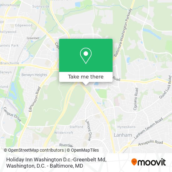 Holiday Inn Washington D.c.-Greenbelt Md map