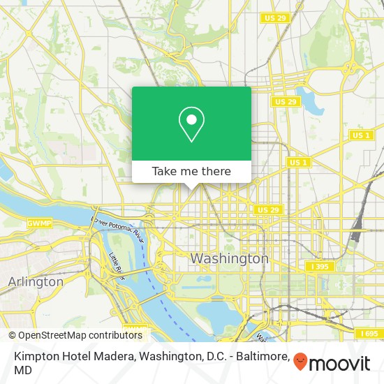 Kimpton Hotel Madera map