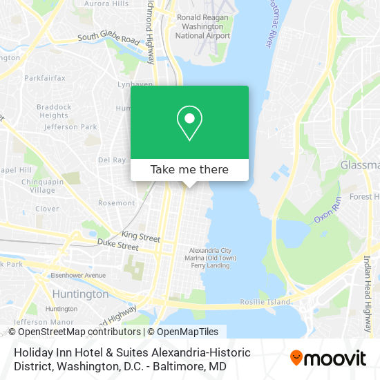Holiday Inn Hotel & Suites Alexandria-Historic District map