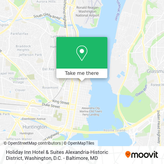 Mapa de Holiday Inn Hotel & Suites Alexandria-Historic District