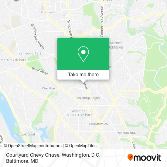 Mapa de Courtyard Chevy Chase