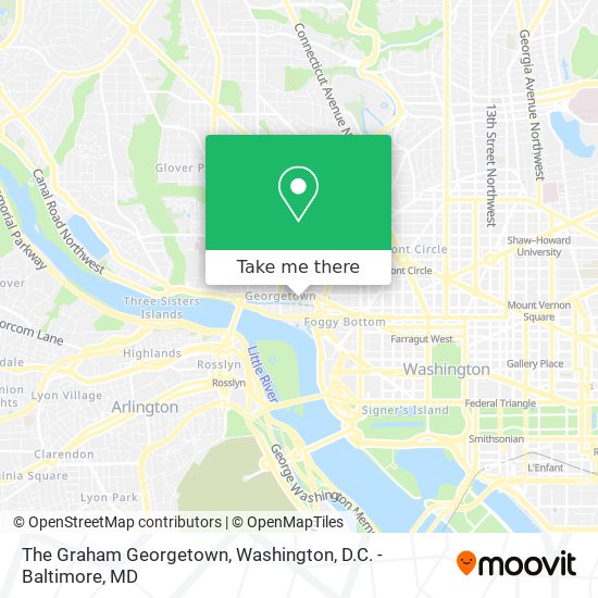 Mapa de The Graham Georgetown