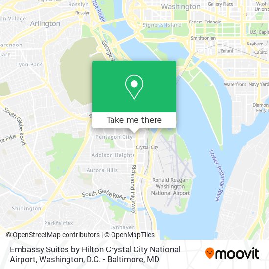 Embassy Suites by Hilton Crystal City National Airport map