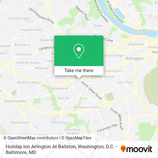 Holiday Inn Arlington At Ballston map