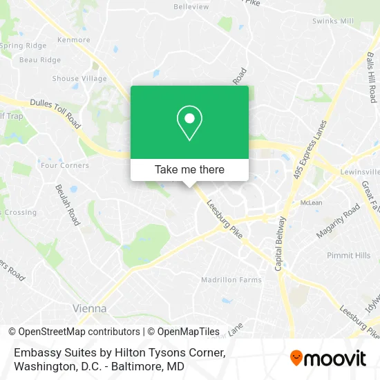 Embassy Suites by Hilton Tysons Corner map