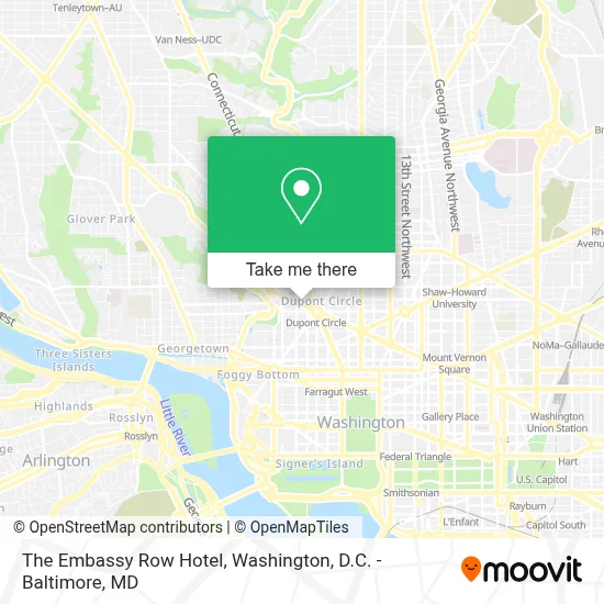 The Embassy Row Hotel map