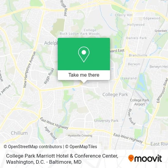 College Park Marriott Hotel & Conference Center map