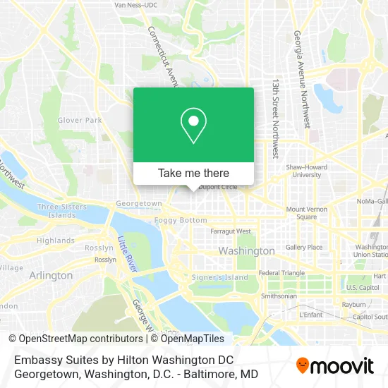 Embassy Suites by Hilton Washington DC Georgetown map