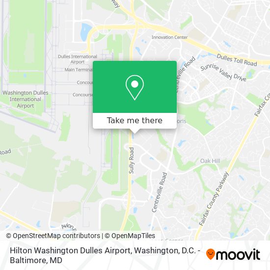 Hilton Washington Dulles Airport map