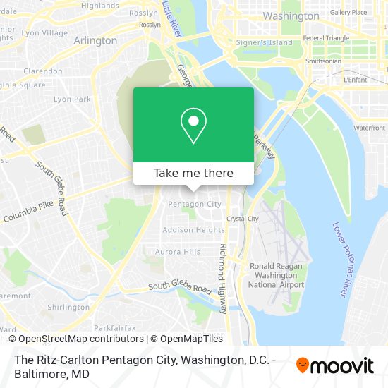 Mapa de The Ritz-Carlton Pentagon City