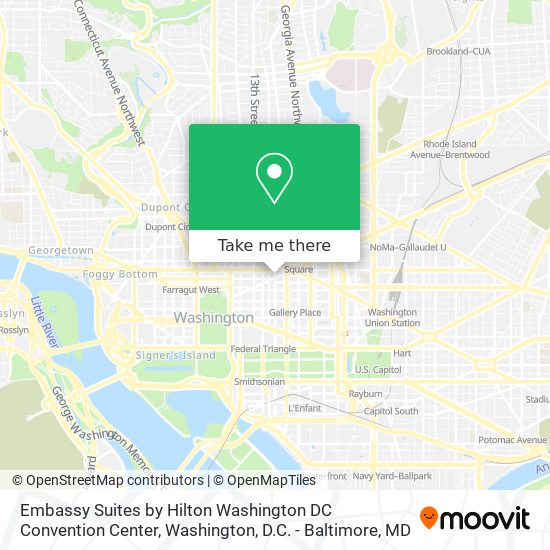 Mapa de Embassy Suites by Hilton Washington DC Convention Center