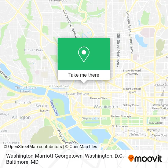Washington Marriott Georgetown map