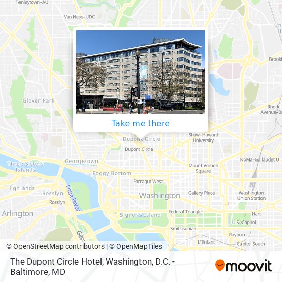 The Dupont Circle Hotel map