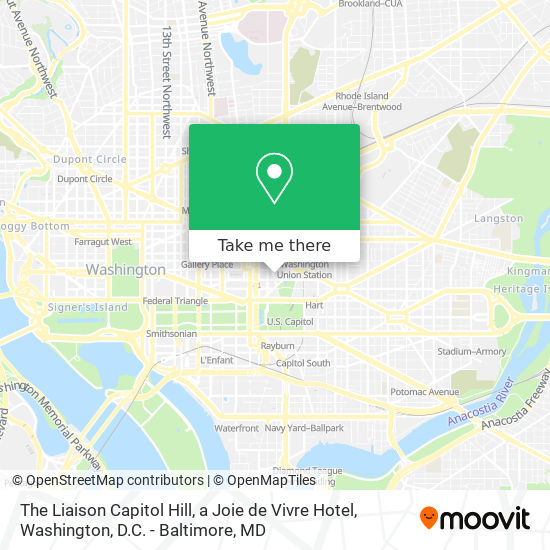 The Liaison Capitol Hill, a Joie de Vivre Hotel map