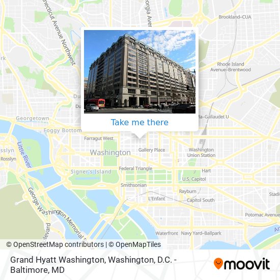 Grand Hyatt Washington map