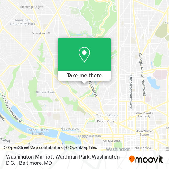 Mapa de Washington Marriott Wardman Park