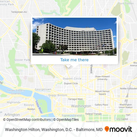 Mapa de Washington Hilton