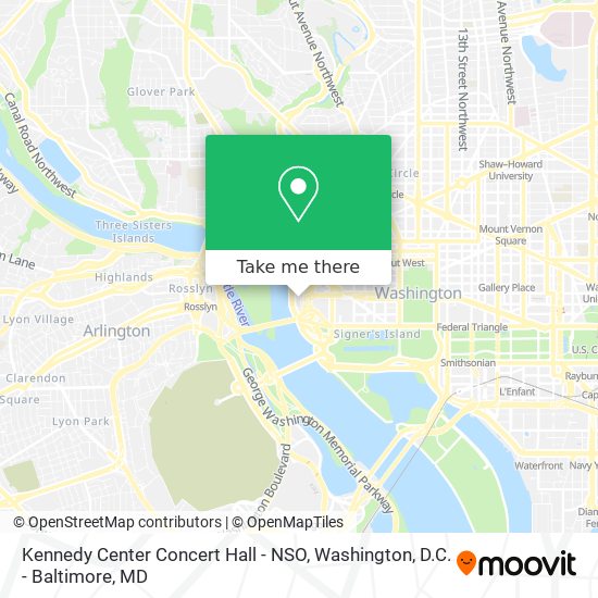 Kennedy Center Concert Hall - NSO map