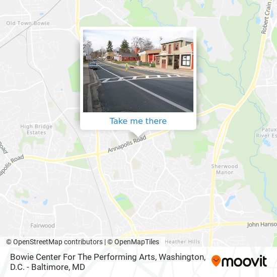 Bowie Center For The Performing Arts map